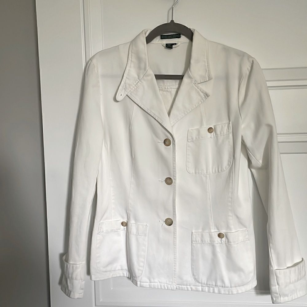 Ralph Lauren Jeans Company White Cotton Blazer